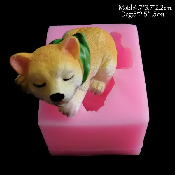 NEW Dogs Silicone Soap Mold Fondant Mould Cake Decorating Tool Cat Butt Corgi Bulldog Chocolate Gumpaste Sugarcraft Mold C339