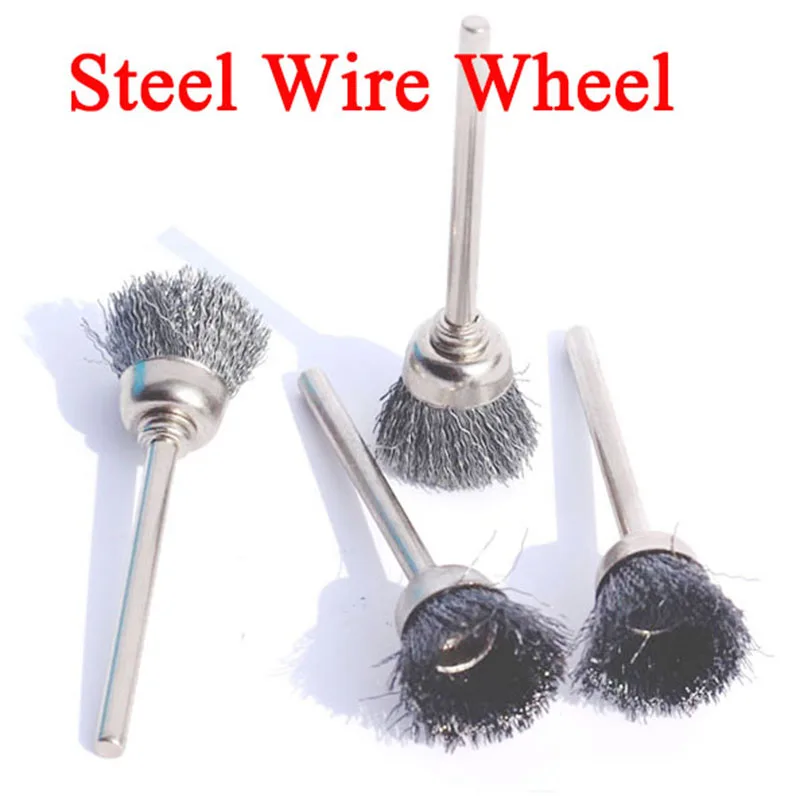 10pcs Steel Wire Wheel Brush dremel tools accessories rotary tool for