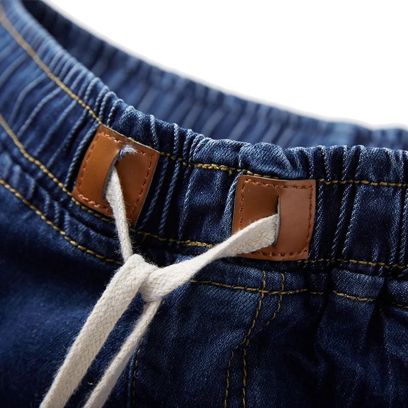 Plus Size Jeans Men elastic 5XL 6XL 7XL 8XL Large size Jeans men with Elastic Band Big size male Jeans 2XL-8XL for 155kg