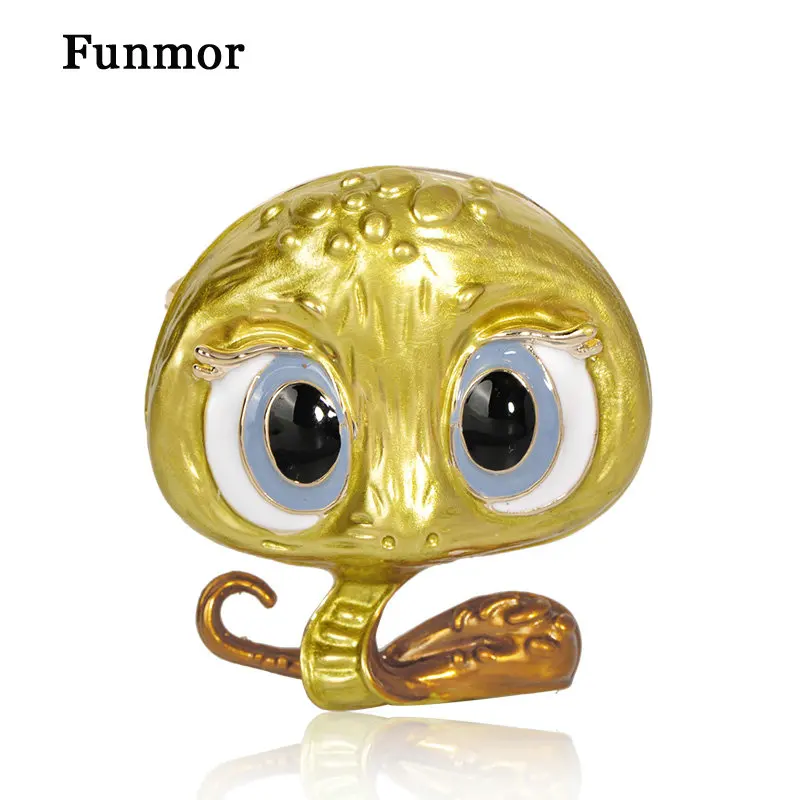 

Funmor Cute Snake Brooches Enamel Pins Women Children Lapel Coat Cardigans Decoration Jewelry Party Vocation Accessories Gifts