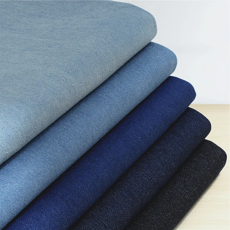 Эластичная джинсовая ткань/моющаяся мягкая удобная ткань для одежды/Плотная |