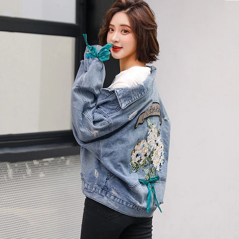 

2019 Women Basic Coat Denim Jacket Women Winter Denim Jacket For Women Jeans Jacket Women Denim Coat loose casual Outwear