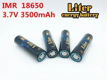 

Liter energy battery IMR 18650B 3.7V 3500mAh NewOriginal Rechargeable Li-ion battery High-capacity batteies Flashlight lamp