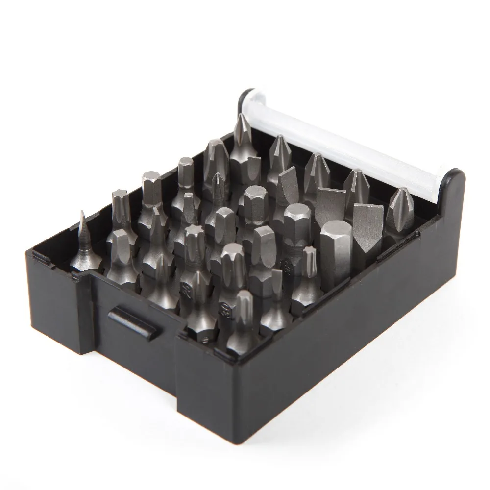 Free Shipping WORKPRO 32PC 6x-Speed Dual-Drive Ratchet Screwdriver Bits Set Home Repair Tool