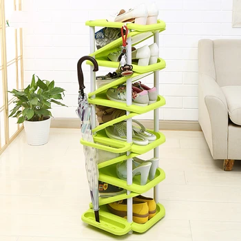 

Free shipping Simple Assembly Type Household Economic Shoe Storage Bedroom Modern Functional Shoe Rack Umbrella Stand