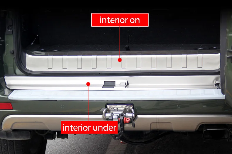 Отделка двери багажника Модифицированная Внутренняя встроенная Задняя отделка из нержавеющей стали отделка багажника автомобильные аксессуары для Haval H9