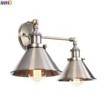 IWHD Loft Style Industrial Wall Lights Fixtures Living Room LED Edison Vintage Wall Lamp Sconce Home Lighting Lamparas De Pared retro loft edison wall lamp bedroom louis poulsen wall lights for home rustic industrial wall sconce lamparas de pared pipe lamp