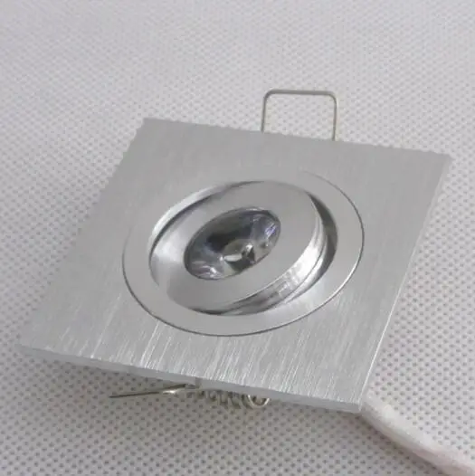 

Free shipping 1*1W led downlight square led lamp epistar chip high power led indoor cabinet light 110-220V