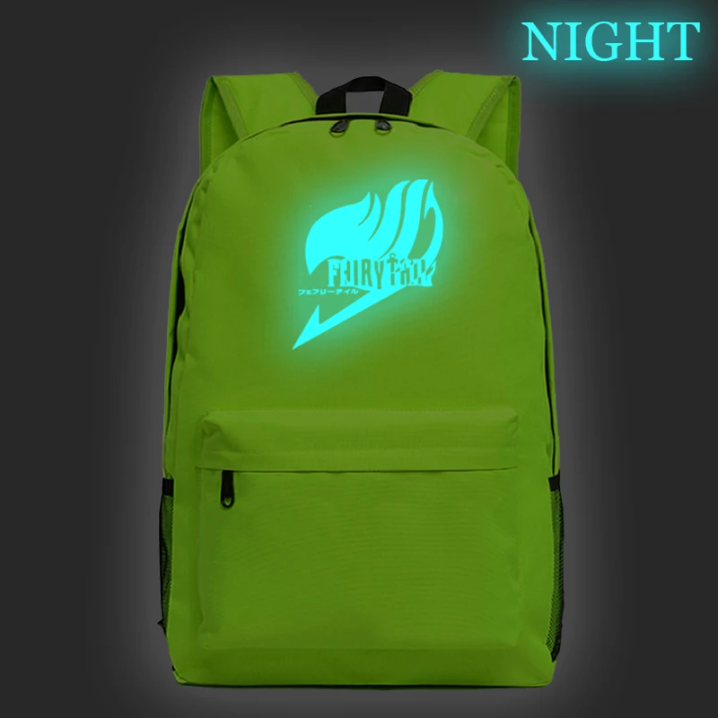Красивый Сказочный хвост светящийся обратно в школьный подарок Mochila студенческий блокнот рюкзак модный шаблон туристический рюкзак для подростков - Цвет: 6