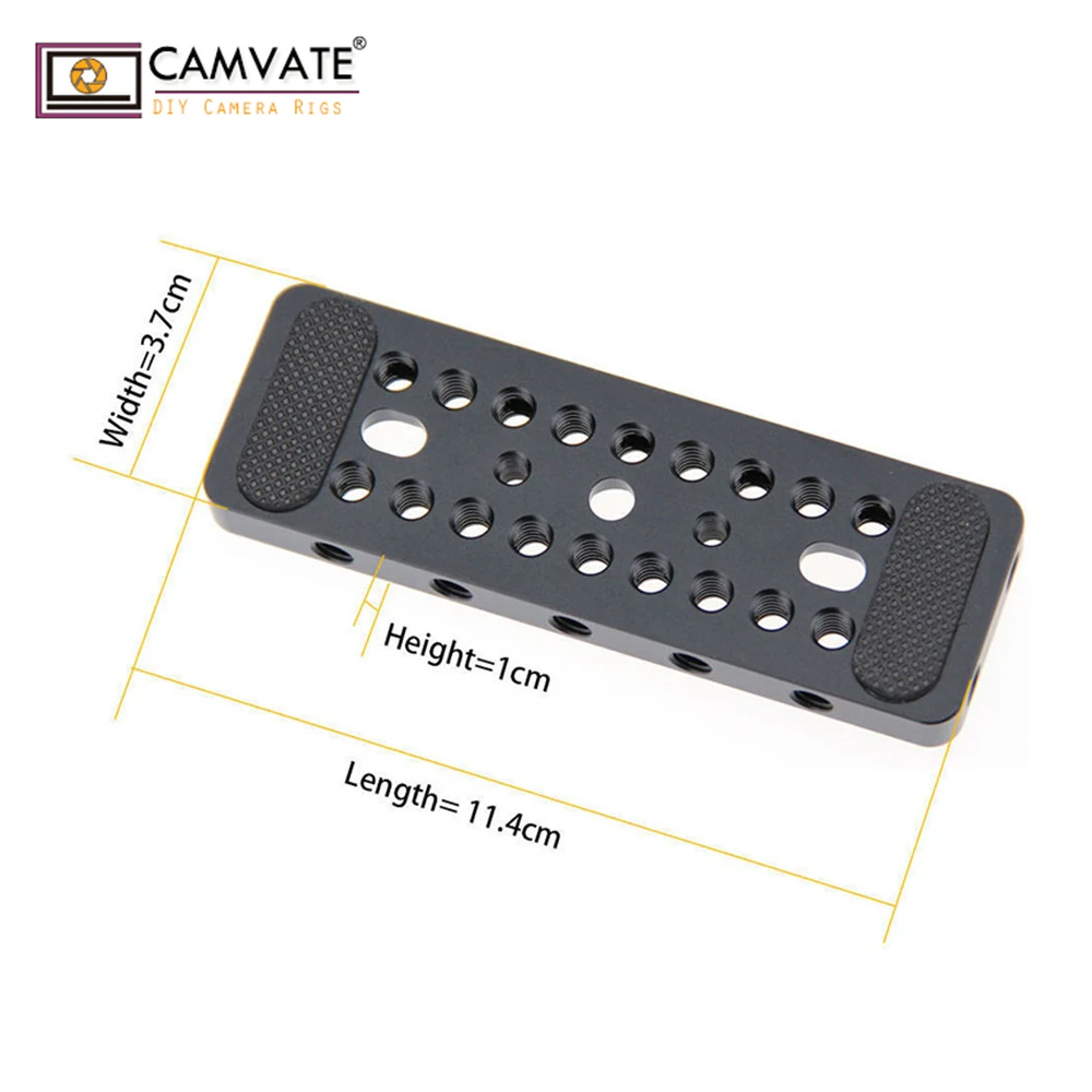 CAMVATE верхняя пластина рукоятки с 1/4 &quot 20 резьбой и креплением для вспышки