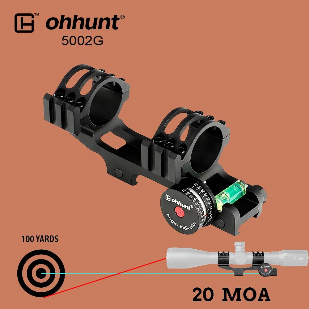 ohhunt охота Объем гора Кольцо 25 4 мм 30 Железнодорожная база Пикатинни с индикатором