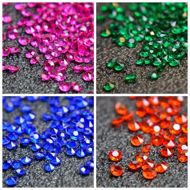 

Wedding Decoration 1000PCS 4.5mm Crafts Crystal Confetti Table Scatters Clear Crystals Centerpiece Events Party Festive Supplies