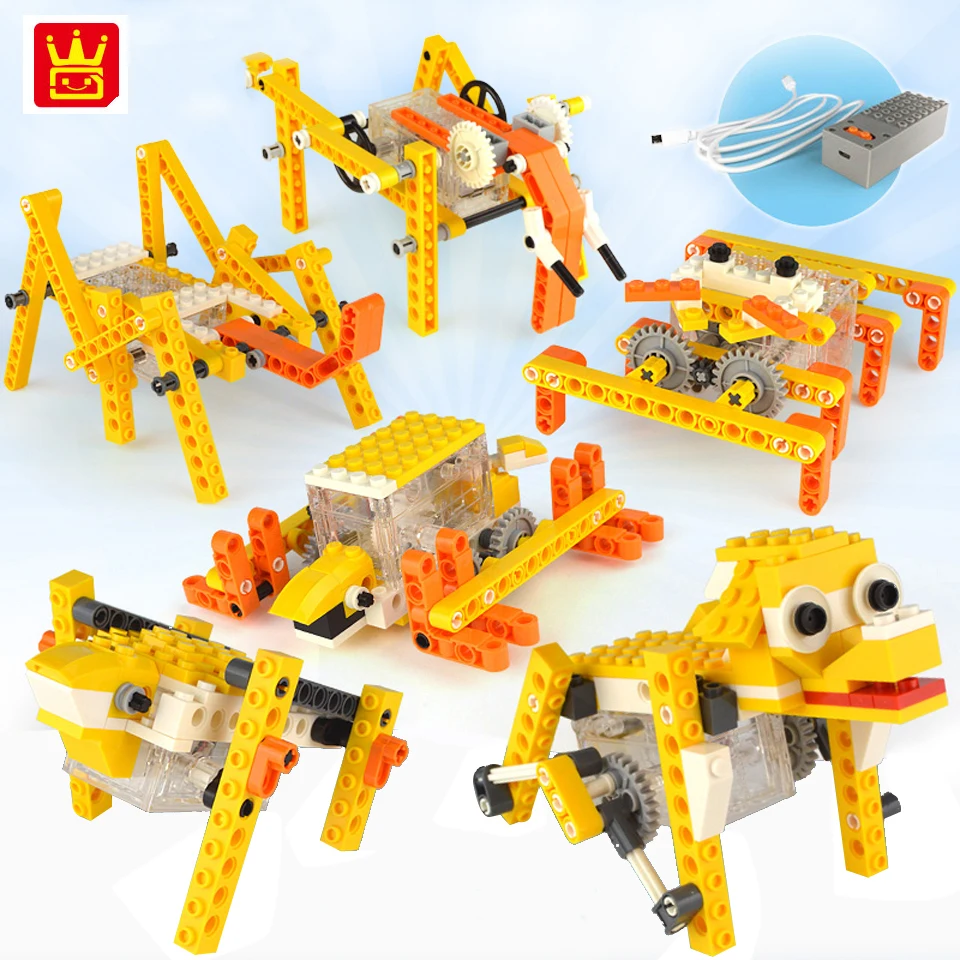 

Wange Technic Electric Robotic Animal Building Blocks Creative Toys For Children DIY Education STEAM Compatible Legoing Bricks
