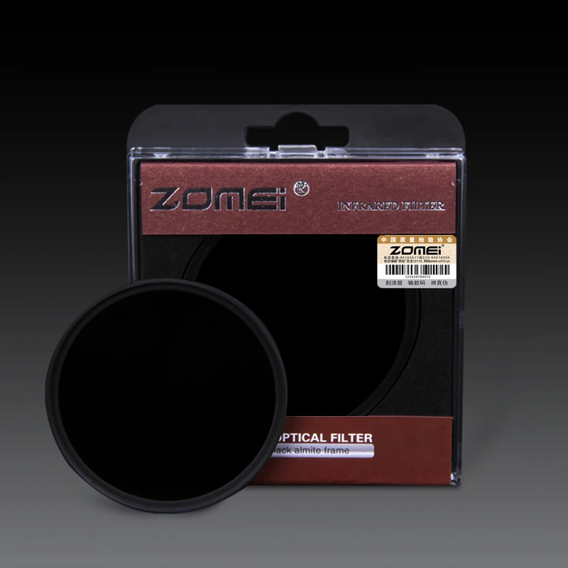 Zomei 680nm 720nm 760nm 850nm 950nm инфракрасный ИК-фильтр 37/49/52/58/67/72/82 мм для цифровых однообъективных зеркальных камер и однообъективных зеркальных фотоаппаратов