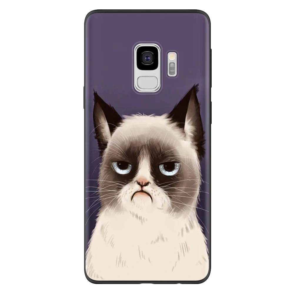 Cat Чехол из термопластичного полиуретана для телефонов Samsung Galaxy A50 A70 Note 8 9 10 Pro S8 S9