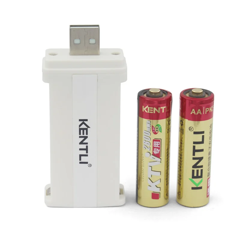 KENTLI 2 шт. 1.5 В pk5 перезаряжаемая AA 2800mWh Литий полимерная литий ионная батарея лития