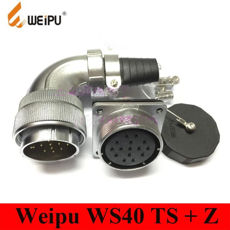 Оригинальный разъем Weipu WS40 TS + Z 5 9 15 26 31 контактный мужской угловая вилка кабеля в
