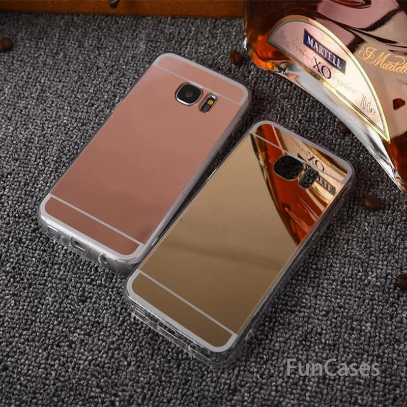 Зеркальный эффект мягкий TPU чехол для samsung Galaxy Note 9 S6 S7 край Grand Prime A3 A5 A7 J3 J5 J7 2017 S8 S9 A8