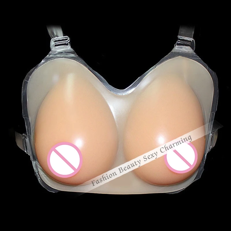 Silicone Breast Forms Realistic Prosthesis Enhancer Strap-On Fake Boobs for Drag Queen Crossdress Shemale Fake Breast crossdresser transsexual drag queen silicone vagina forms for men crossdress shemale jelly belly fake cc underwear