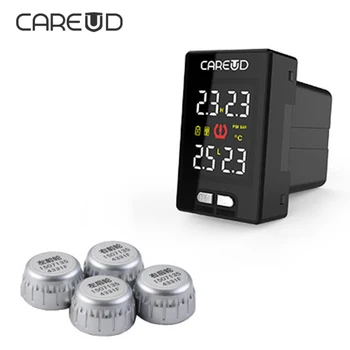 

TPMS For Mazda Tire Pressure Monitoring System 4 Standard External Sensors Alarma Coche Accurate Temperature Measurement Alarm