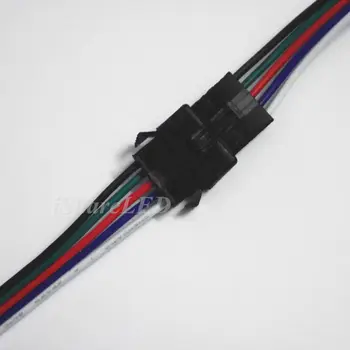 

Fast shipping 200 Pairs 5PIN JST SM RGBW Connectors Female Male for 5050 RGBW RGB LED Strip Module