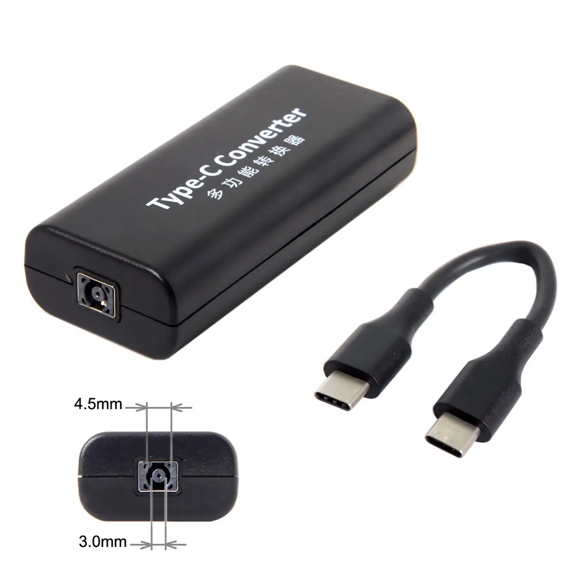 Zihan разъем 4 5*3 0 мм HP Dell вход постоянного тока в USB C Type зарядный кабель 45 Вт для Macbook