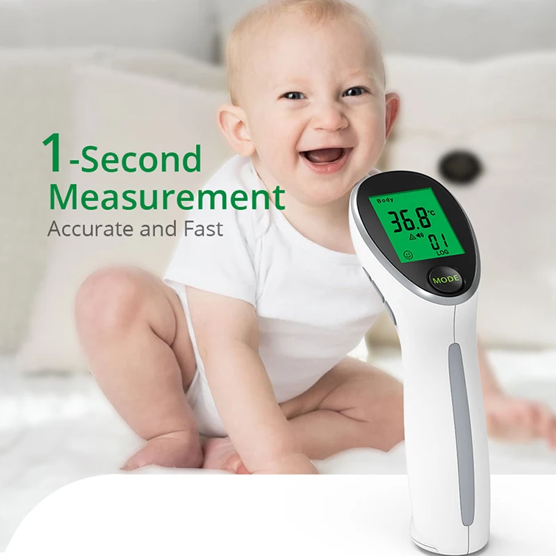 Baby Child Adult Digital Infrared Forehead Thermometer Multifunctional Body Object Tester Home Safety And Hygiene