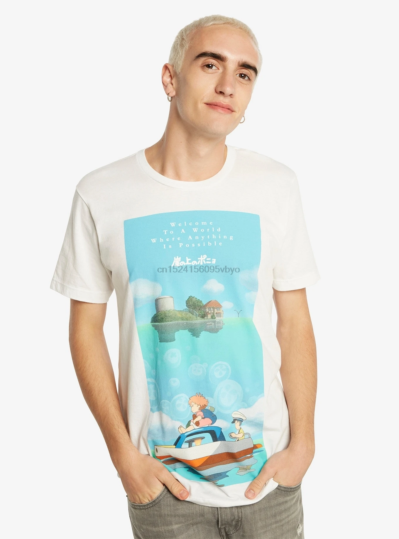 

STUDIO GHIBLI PONYO BOAT T-SHIRT For Men SizeS-5XL