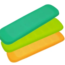 1 шт., креативная силиконовая коробка с крышкой для детского питания, поддон для льда, Морозильная холодильная компонентная коробка для хранения, детская посуда