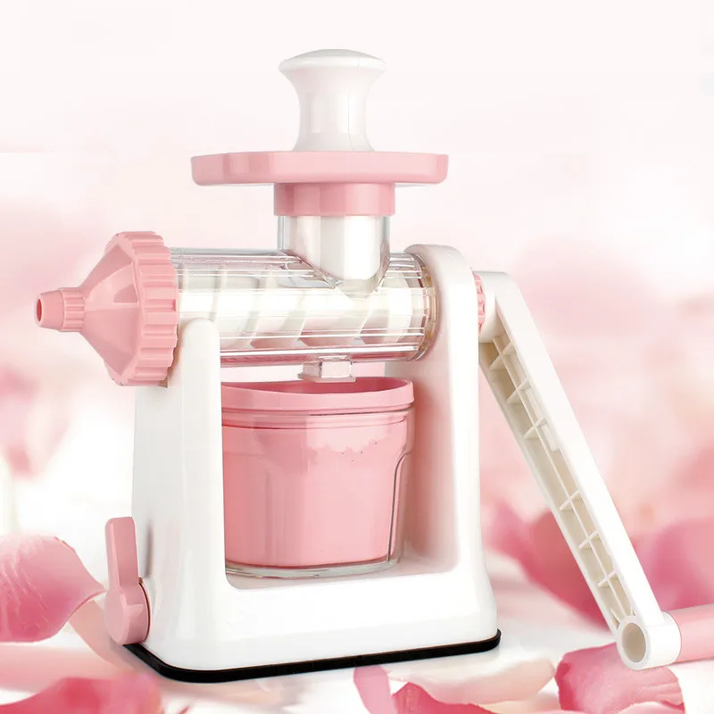 

Hand press slow Juicer ice cream Squeezer manual Low Speed orange Juice Extractor DIY Fresh fruit Vegetable Machine Blender