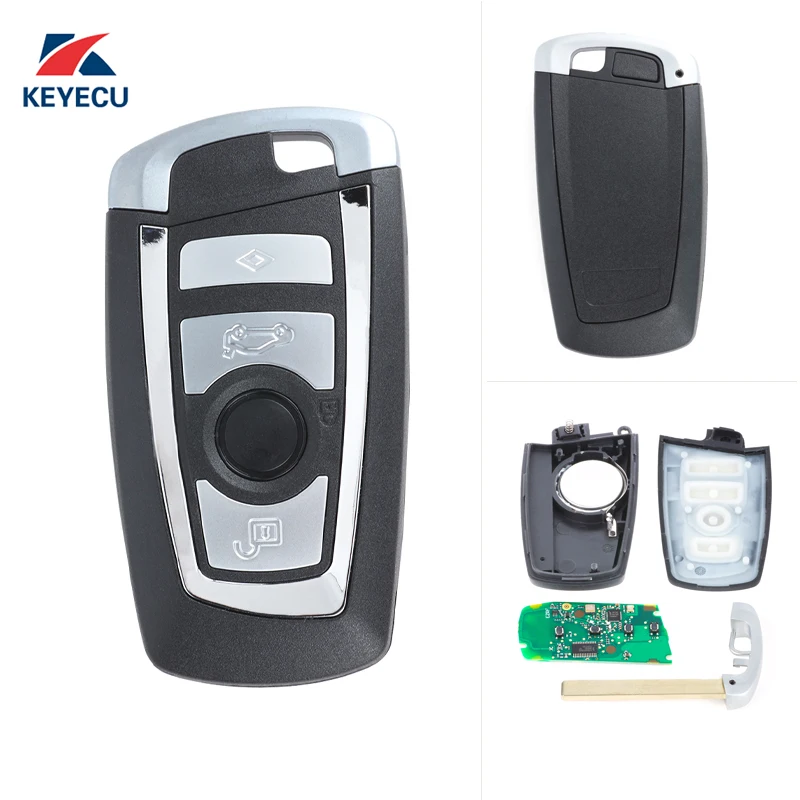 

KEYECU Replacement Remote Car Key Fob 4 Button PCF7953 for BMW CAS4 CAS4+ FEM BDC F Chassis 7 Series 2011-2017