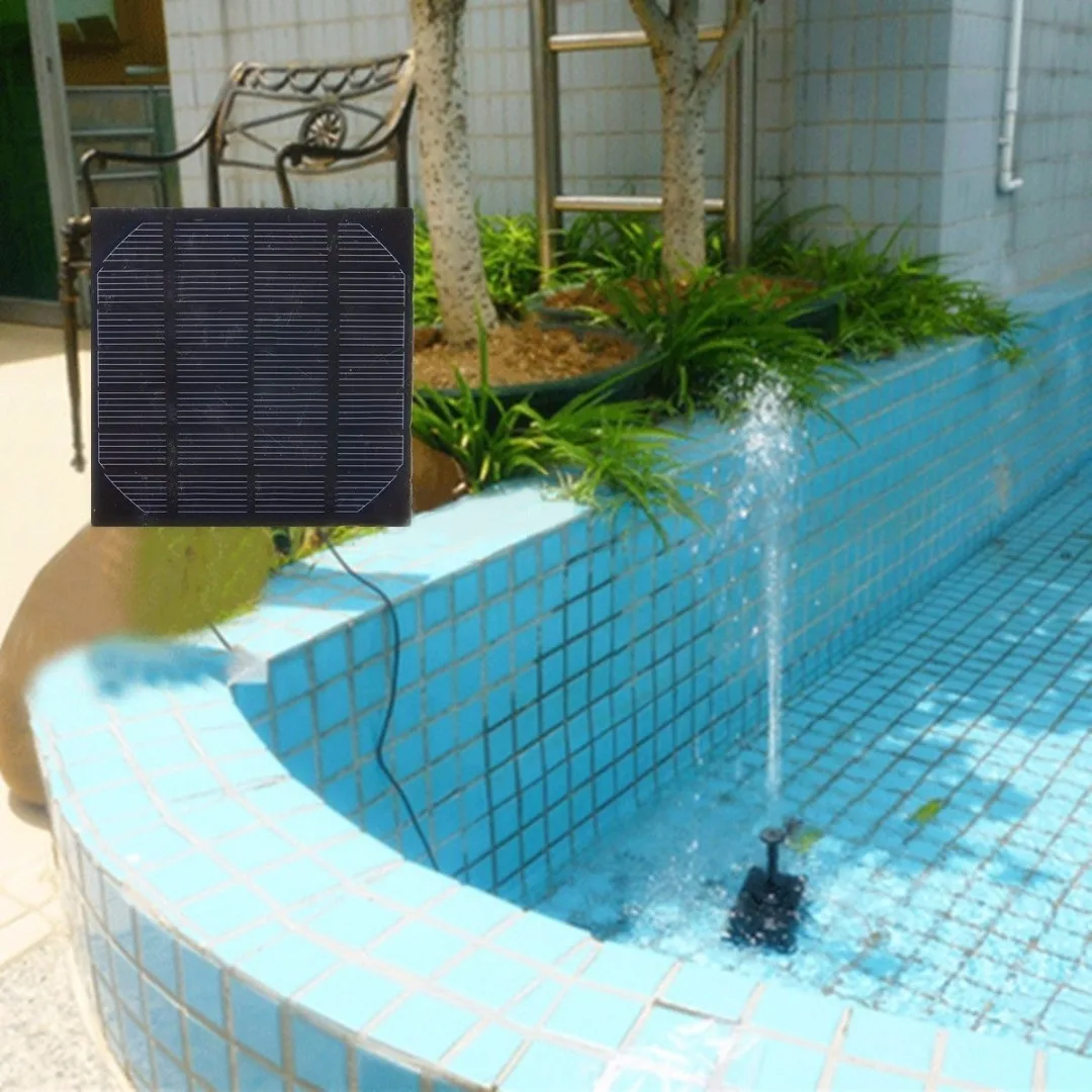 Popular 180L/h 1.1W Garden Solar Power Fountain Water Pump With Filter Panel Water Pump Spray Set