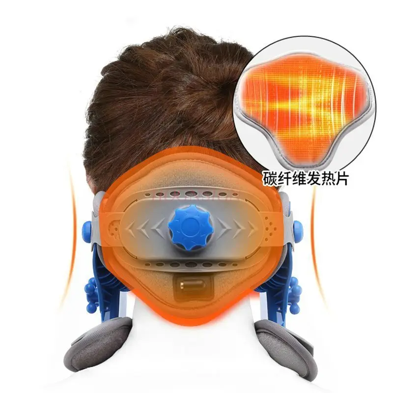 U-type Cervical Traction Correction Height Adjustable Medical Neck Fixed Stretch Warm Cover Hot Compress Men And Women Care