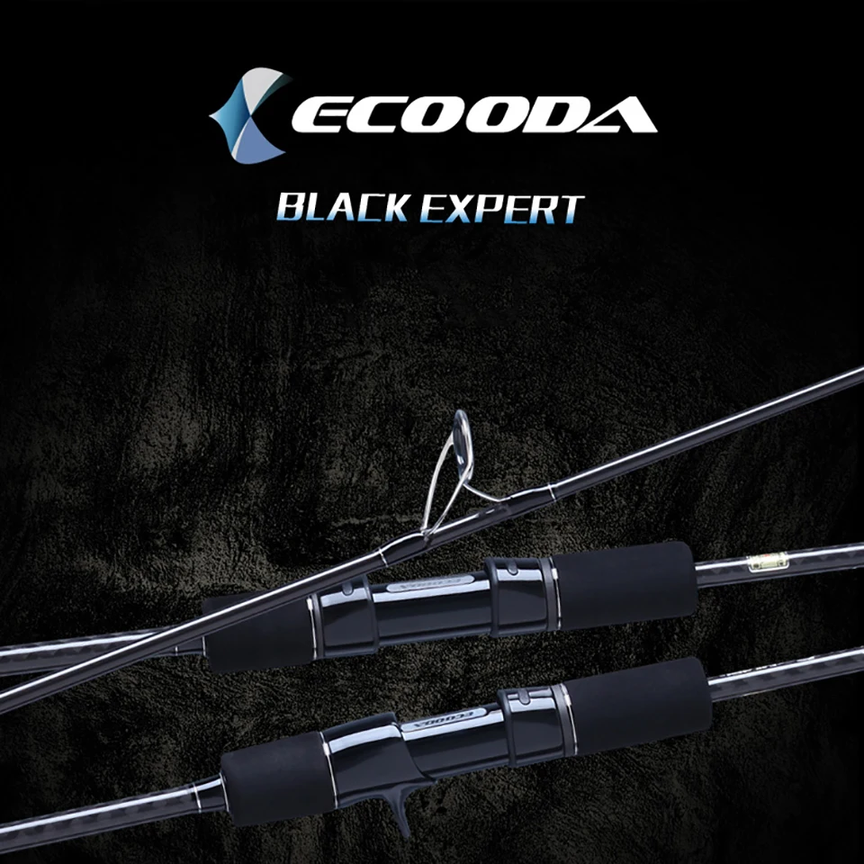 

Ecooda 1 Sections 1.9m Casting Spinning Carbon Lure Fishing Slow Jigging Rod Stick Jig Cane FUJI Parts Rings