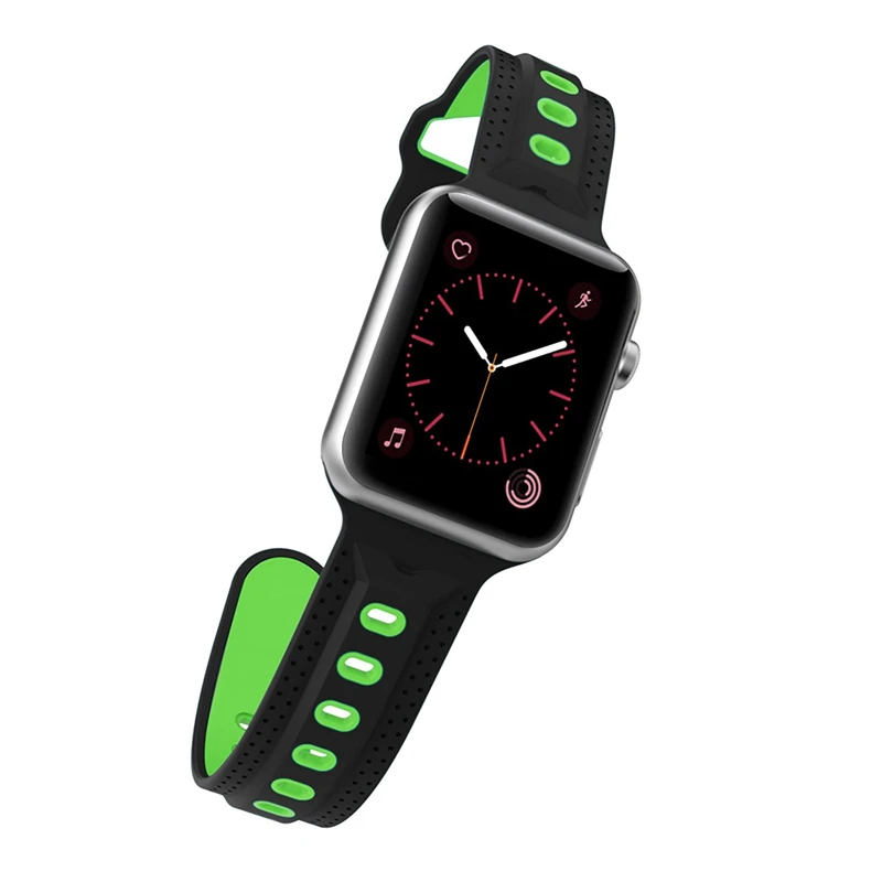 Bemorcabo для Apple Watch Band, мягкая силиконовая замена спортивный браслет ремешок браслет для iWatch Sport 38 мм 42 мм