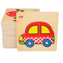 Новое поступление детские 3D головоломки деревянные игрушки Мультяшные животные Пазлы Детская обучающая игрушка для детей головоломки Монтессори игрушки