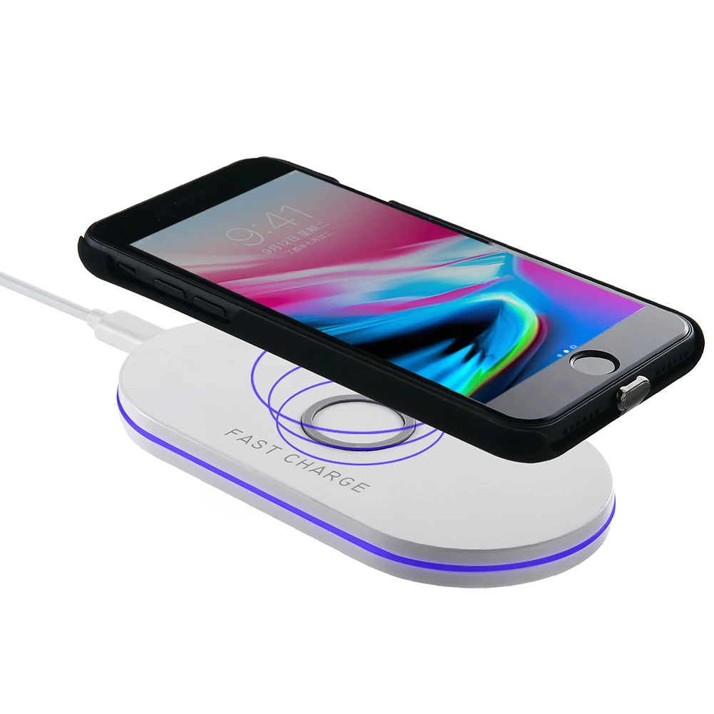 

10W Fast Wireless Charging Qi Wireless Charger For iPhone Xs Max Xr 8 X for Samsung Galaxy S10 9 8 plus note 8 7 phone charger