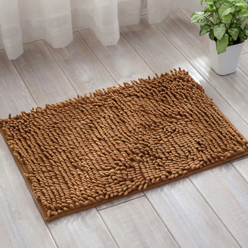 80*120cm Bathroom Mats Large Soft Chenille Bedroom Carpet Doormat Non-Slip Kitchen Bath Mats Doormat Home Decoration