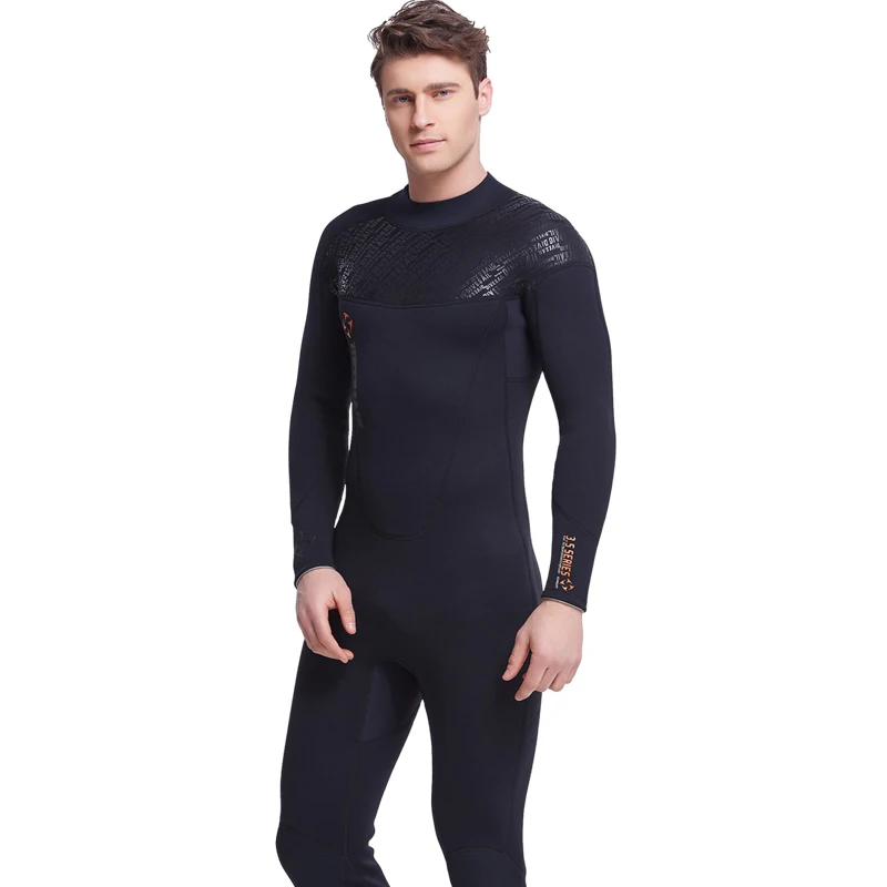 Dive& Sail, 3 мм, неопреновый Мужской гидрокостюм для подводного плавания, унисекс, для дайвинга, подводной охоты, мокрого костюма, одежда размера плюс, цельный купальник - Цвет: men