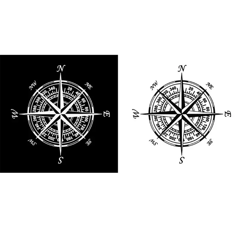 

20x20CM NSWE Compass Nautical Navigate Car-styling Decal Motorcycle Car Sticker M77