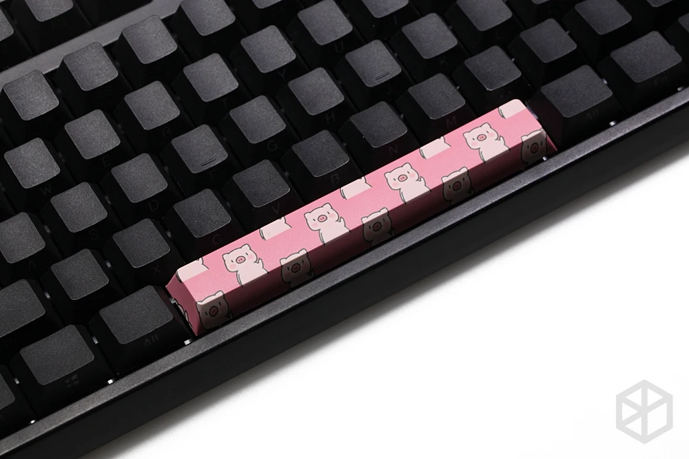  Novelty allover dye subbed Keycaps spacebar pbt custom mechanical keyboard ECG pig dog cat paw unic