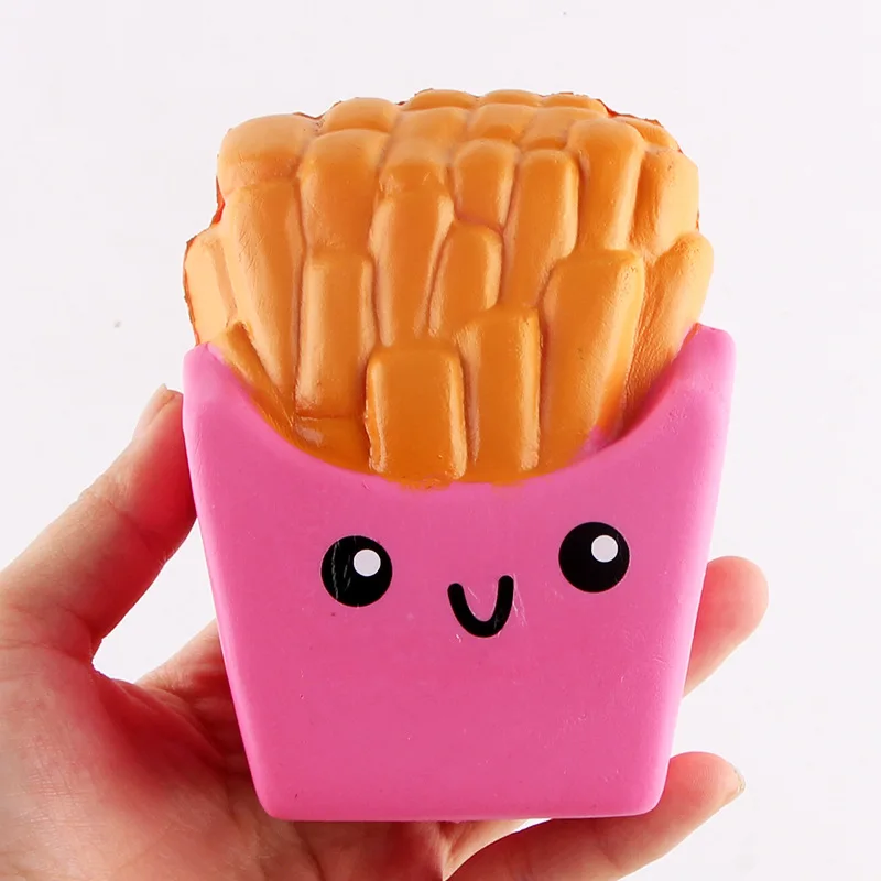 Kawaii Squishies картофель фри ароматизированные мягкие медленно восстанавливающие