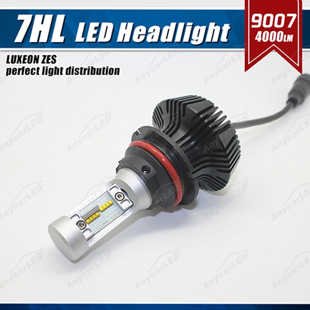 Комплект светодиодных фар LUMI LUXEON ZES 1 комплект 9007 HB5 50 Вт 8000LM G7 чипы без вентилятора