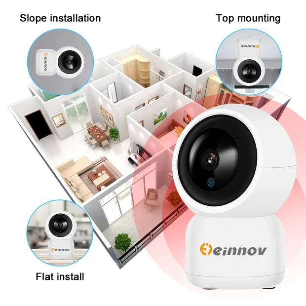 Двухстороннее аудио дома Беспроводной безопасности Камера 1080 P HD Wi Fi Мини CCTV