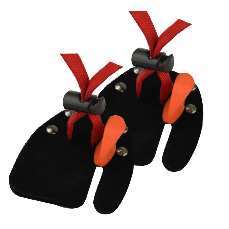1x New Archery Leather Bow String Red Finger Protector Tab Guard