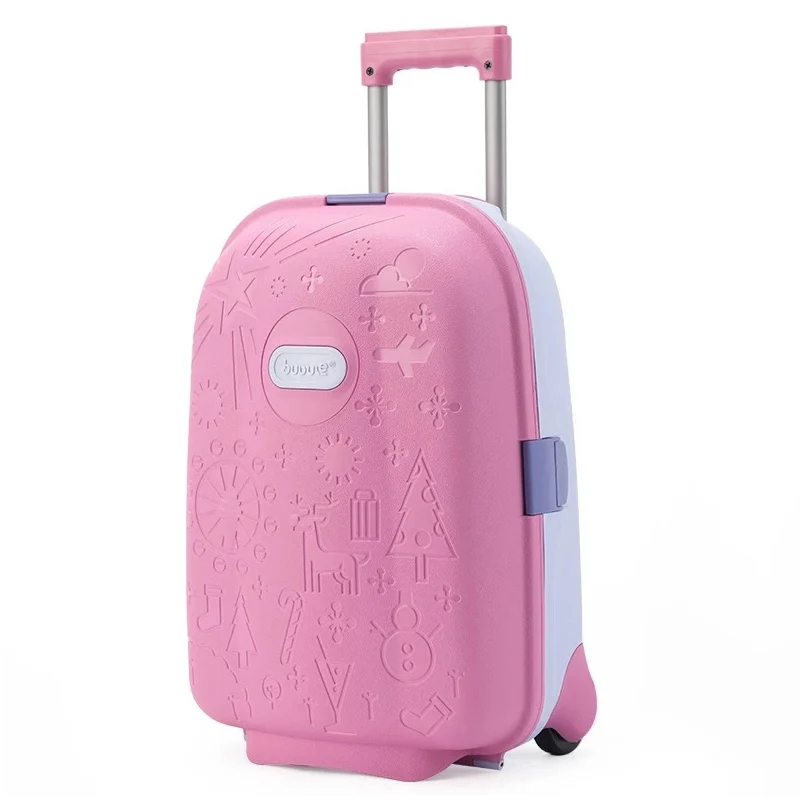 GraspDream, новинка, аниме, детские дорожные сумки на колесиках, чемодан для детей, Детский чемодан, сумка на колесиках, дорожная сумка на колесиках - Цвет: pink