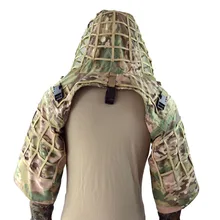 Ropetactical ghillie terno fundação, feita de tecido ondulado, camuflagem tática, sniper, casaco viper, capas, cp multicam/floresta