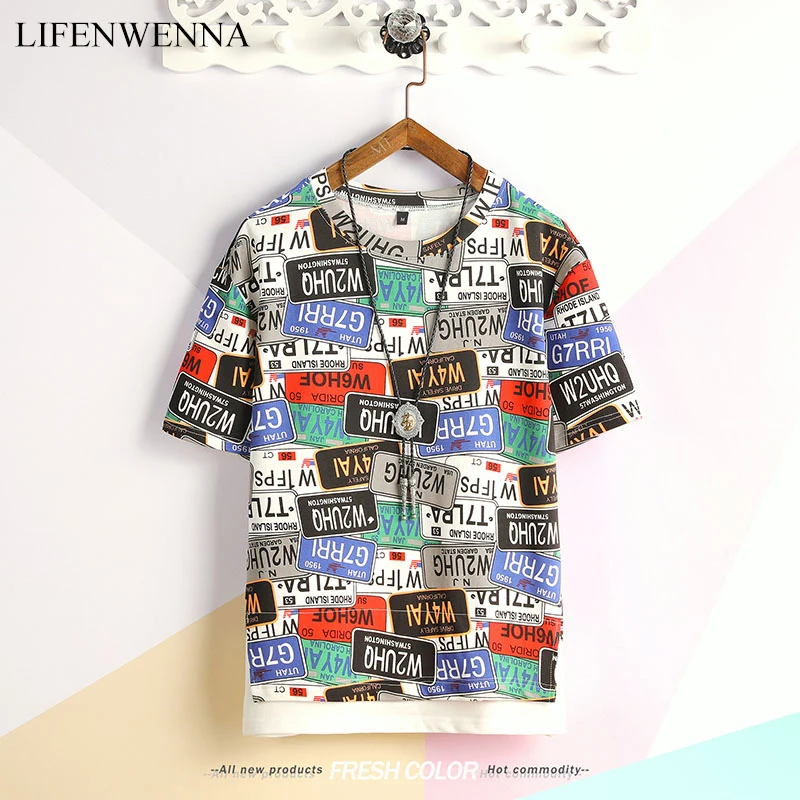 

Summer Fashion Letter Print T Shirts Streetwear Mens Hip Hop Rapper Tops Tees Hipster Casual Short Sleeve T Shirts Male 5XL