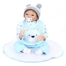 2" Кукла Reborn Baby корни волос мягкий на ощупь силикона возрождается младенцев Boneca детские игрушки подарок девочек куклы