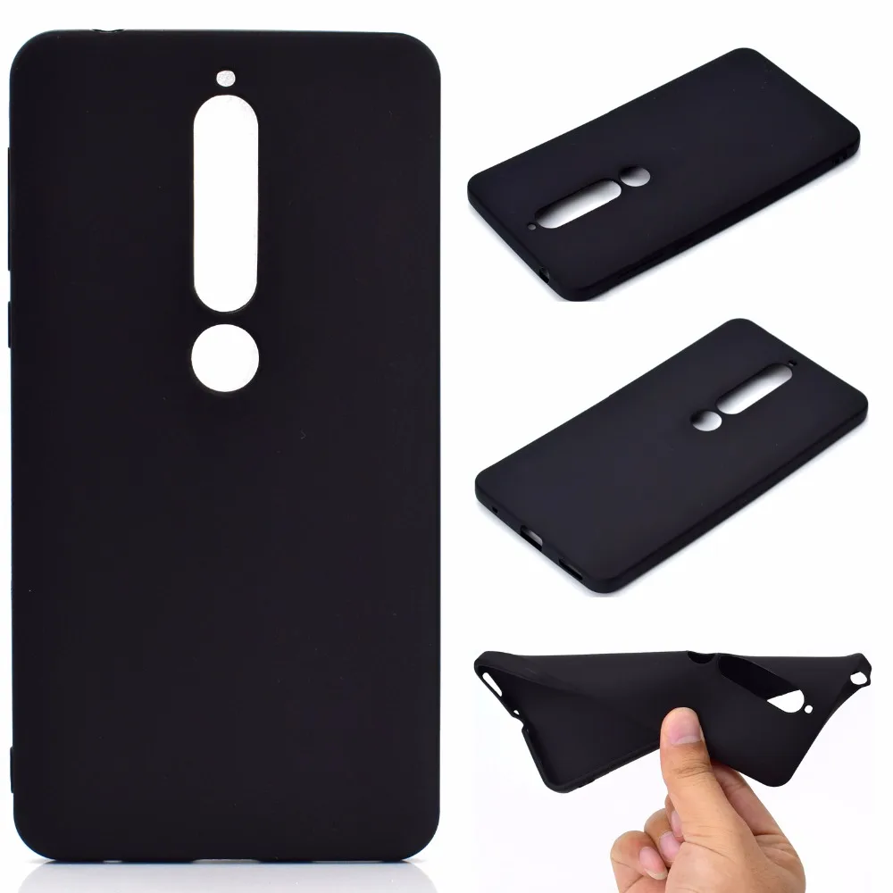 100pcs/lot Free shipping 6colours 1mm thick Candy color TPU protective case cover for Nokia 6 7 plus 2018 wholesale | Мобильные